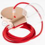 Pendel-singolo-lampada-sospensione-cavo-tessile-Effetto-Seta-Rosso-RM09-122522890325-6