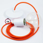 Pendel-singolo-lampada-sospensione-cavo-tessile-Effetto-Seta-Arancione-RM15-122522891330-4