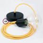 Pendel-singolo-lampada-sospensione-cavo-tessile-Effetto-Seta-Giallo-RM10-122522891829-5