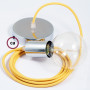 Pendel-singolo-lampada-sospensione-cavo-tessile-Effetto-Seta-Giallo-RM10-122522891829-6
