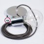 Pendel-singolo-lampada-sospensione-cavo-tessile-Effetto-Seta-Grigio-RM03-122522895072-5
