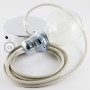 Pendel-per-paralume-lampada-sospensione-cavo-tessile-Cotone-Tortora-RC43-122522900768-3