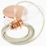 Pendel-per-paralume-lampada-sospensione-cavo-tessile-Cotone-Tortora-RC43-122522900768-6