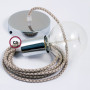 Pendel-singolo-lampada-sospensione-cavo-tessile-Losanga-Corteccia-RD63-122522907608-5