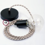 Pendel-singolo-lampada-sospensione-cavo-tessile-Stripes-Corteccia-RD53-122522908088-4