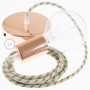 Pendel-singolo-lampada-sospensione-cavo-tessile-Stripes-Corteccia-RD53-122522908088-6