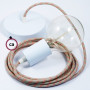 Pendel-singolo-lampada-sospensione-cavo-tessile-Stripes-Rosa-Antico-RD51-122522912760-4
