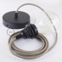 Pendel-per-paralume-lampada-sospensione-cavo-tessile-ZigZag-Corteccia-RD73-122522916397-5