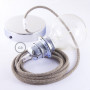 Pendel-per-paralume-lampada-sospensione-cavo-tessile-ZigZag-Corteccia-RD73-122522916397-6