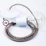 Pendel-singolo-lampada-sospensione-cavo-tessile-Losanga-Antracite-RD64-122522916999-3