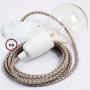 Pendel-in-porcellana-lampada-sospensione-cavo-tessile-Losanga-Corteccia-RD63-122522917962