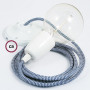 Pendel-in-porcellana-lampada-sospensione-cavo-tessile-ZigZag-Blu-RZ12-122522934772