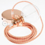 Pendel-per-paralume-lampada-sospensione-cavo-tessile-ZigZag-Arancione-RZ15-122522939120-3