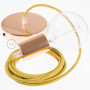 Pendel-singolo-lampada-sospensione-cavo-tessile-Glitterato-Oro-RL05-122522941329-6