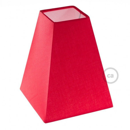Paralume-Piramide-Quadrata-16x16cm-h20cm-Rosso-100-Made-in-Italy-122522943040