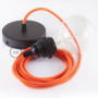 Pendel-per-paralume-lampada-sospensione-cavo-tessile-Arancione-Fluo-RF15-122522944990-5