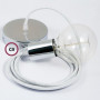 Pendel-singolo-lampada-sospensione-cavo-tessile-Glitterato-Bianco-RL01-122522948407