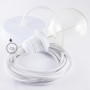 Pendel-per-paralume-lampada-sospensione-cavo-tessile-Glitterato-Bianco-RL01-122522957836-4