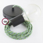 Pendel-singolo-lampada-sospensione-cavo-tessile-Pixel-Verde-RX05-122522958873