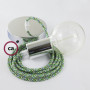 Pendel-singolo-lampada-sospensione-cavo-tessile-Pixel-Verde-RX05-122522958873-5
