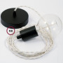 Pendel-singolo-lampada-sospensione-cavo-tessile-Effetto-Seta-Avorio-TM00-122522966815-4