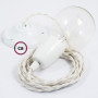 Pendel-in-porcellana-lampada-sospensione-cavo-tessile-Effetto-Seta-Avorio-TM00-122522968346-3