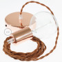 Pendel-singolo-lampada-sospensione-cavo-tessile-Cotone-Daino-TC23-122522976401