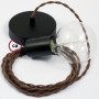 Pendel-singolo-lampada-sospensione-cavo-tessile-Cotone-Marrone-TC13-122522978919-4