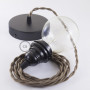 Pendel-per-paralume-lampada-sospensione-cavo-tessile-Cotone-Marrone-TC13-122522979177-4
