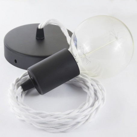 Pendel-singolo-lampada-sospensione-cavo-tessile-Cotone-Bianco-TC01-122522989331