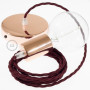 Pendel-singolo-lampada-sospensione-cavo-tessile-Effetto-Seta-Bordeaux-TM19-122522992360-6