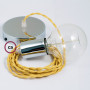 Pendel-singolo-lampada-sospensione-cavo-tessile-Effetto-Seta-Giallo-TM10-122522994340-5