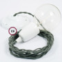 Pendel-in-porcellana-lampada-sospensione-cavo-tessile-Cotone-Grigio-Verde-TC63-122522996442-3