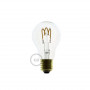 Lampadina-Trasparente-LED-Goccia-A60-Filamento-Curvo-a-Spirale-3W-E27-Dimmerabil-122523007089