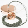 Pendel-per-paralume-lampada-sospensione-cavo-tessile-Cotone-Grigio-Verde-TC63-122523017644-3