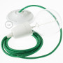 Pendel-in-porcellana-lampada-sospensione-cavo-tessile-Glitterato-Verde-RL06-122523030465-3