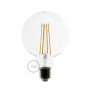 Lampadina-Trasparente-LED-Globo-G125-Filamento-Lungo-75W-E27-Decorativa-Vintage-122523033255