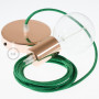 Pendel-singolo-lampada-sospensione-cavo-tessile-Glitterato-Verde-RL06-122523040088-6