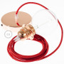 Pendel-per-paralume-lampada-sospensione-cavo-tessile-Glitterato-Rosso-RL09-122523040429-6