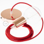 Pendel-singolo-lampada-sospensione-cavo-tessile-Glitterato-Rosso-RL09-122523040975-6