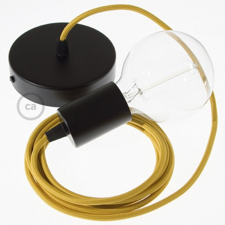 Pendel-singolo-lampada-sospensione-cavo-tessile-Effetto-Seta-Senape-RM25-122523042076