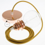 Pendel-per-paralume-lampada-sospensione-cavo-tessile-Cotone-Miele-Dorato-RC31-122523044410