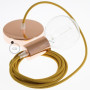 Pendel-singolo-lampada-sospensione-cavo-tessile-Cotone-Miele-Dorato-RC31-122523044764-3