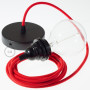 Pendel-per-paralume-lampada-sospensione-cavo-tessile-Cotone-Rosso-Fuoco-RC35-122523050263-4