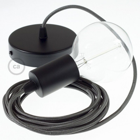 Pendel-singolo-lampada-sospensione-cavo-tessile-Effetto-Seta-Grigio-Scuro-RM26-122523059219