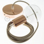 Pendel-singolo-lampada-sospensione-cavo-tessile-Effetto-Seta-Cipria-RM27-122523076555-6