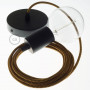 Pendel-singolo-lampada-sospensione-cavo-tessile-ZigZag-Oro-e-Bordeaux-RZ23-122523078035-5