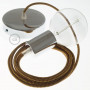 Pendel-singolo-lampada-sospensione-cavo-tessile-ZigZag-Oro-e-Bordeaux-RZ23-122523078035-6