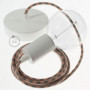 Pendel-singolo-lampada-sospensione-cavo-tessile-Cotone-Bicolore-Rosa-Antico-e-G-122523082110-4