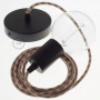 Pendel-singolo-lampada-sospensione-cavo-tessile-Cotone-Bicolore-Rosa-Antico-e-G-122523082110-5